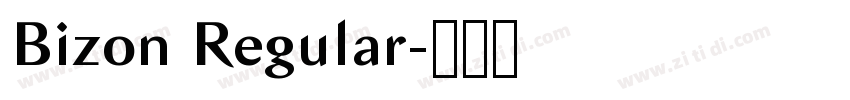 Bizon Regular字体转换 Bizon Regular字体转换